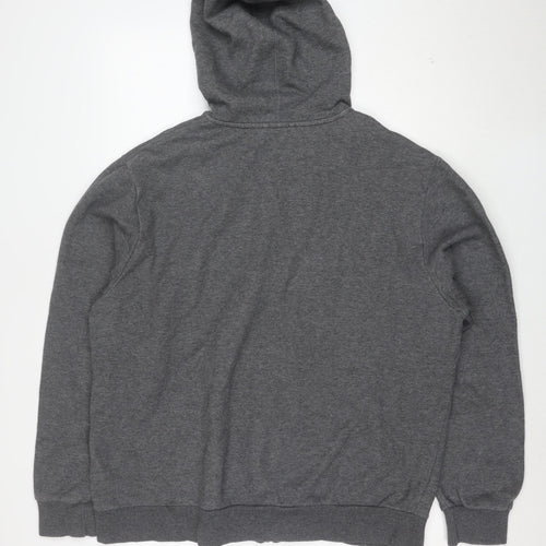 Puma Women Grey Full Zip Hoodie XL Cotton Blend Casual Sportswear