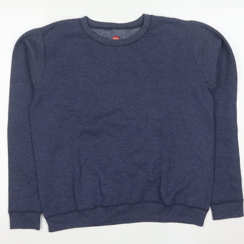 Hanes Men's Blue Small Pullover Fleece Sweatshirt