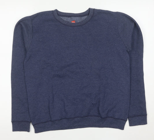 Hanes Men's Blue Small Pullover Fleece Sweatshirt