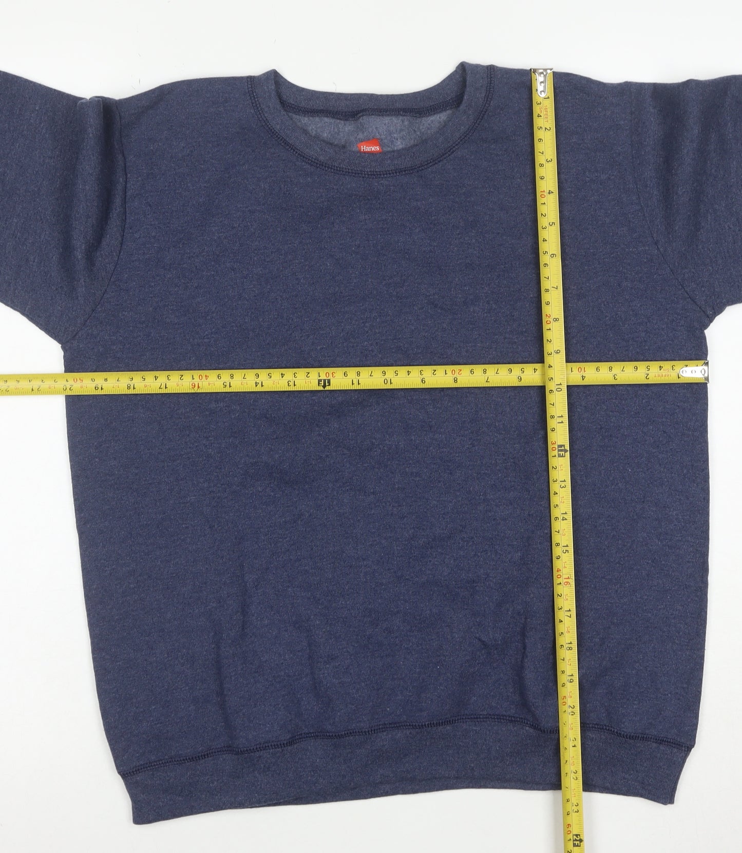 Hanes Men's Blue Small Pullover Fleece Sweatshirt