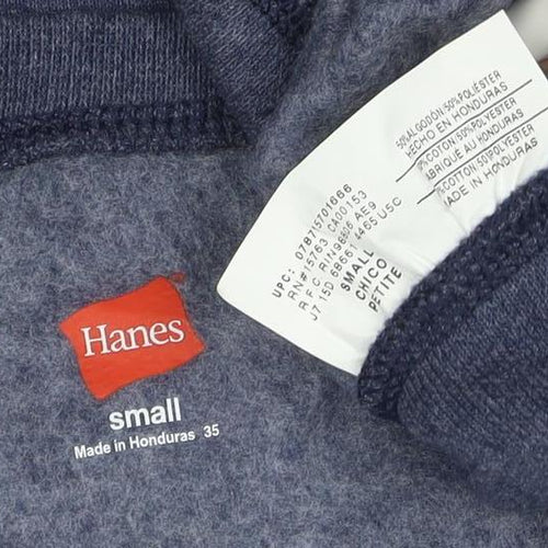 Hanes Men's Blue Small Pullover Fleece Sweatshirt