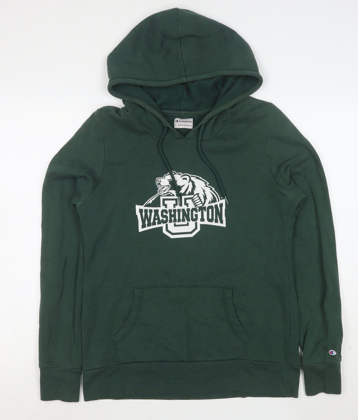 Champion Women's Green Washington Pullover Hoodie Size L
