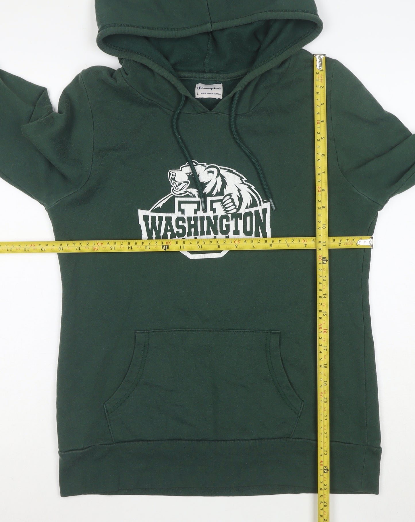 Champion Women's Green Washington Pullover Hoodie Size L