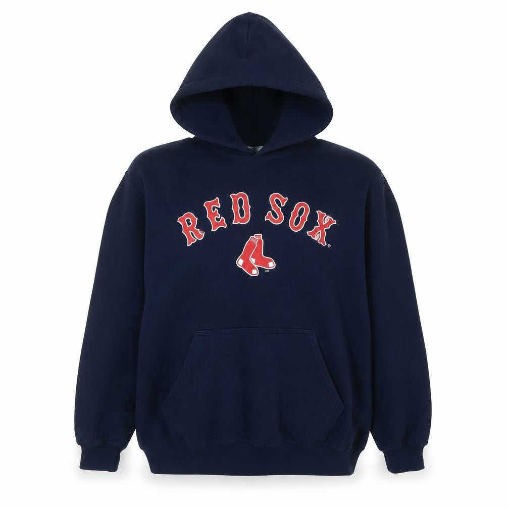 Gildan Heavy Blend Women's Navy Red Sox Pullover Hoodie Size M