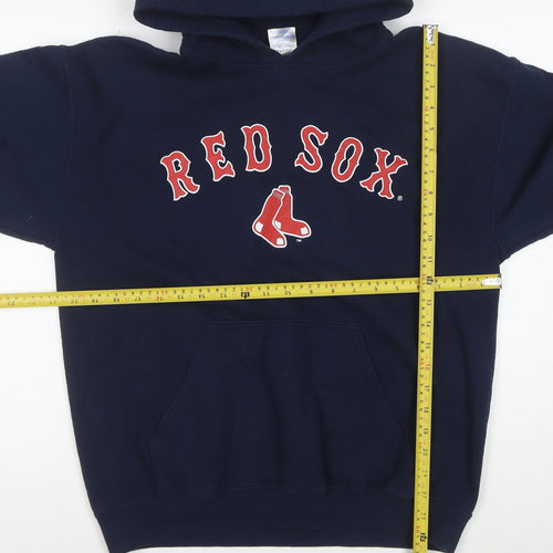Gildan Heavy Blend Women's Navy Red Sox Pullover Hoodie Size M