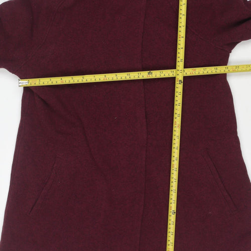 The North Face Women's Red Hooded Fleece Soft Shell Jacket L