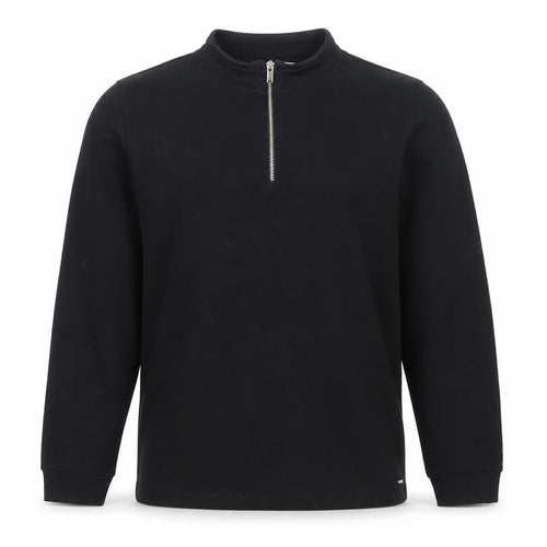 Marks and Spencer Autograph Men's Black L 1/2 Zip Fleece Sweatshirt