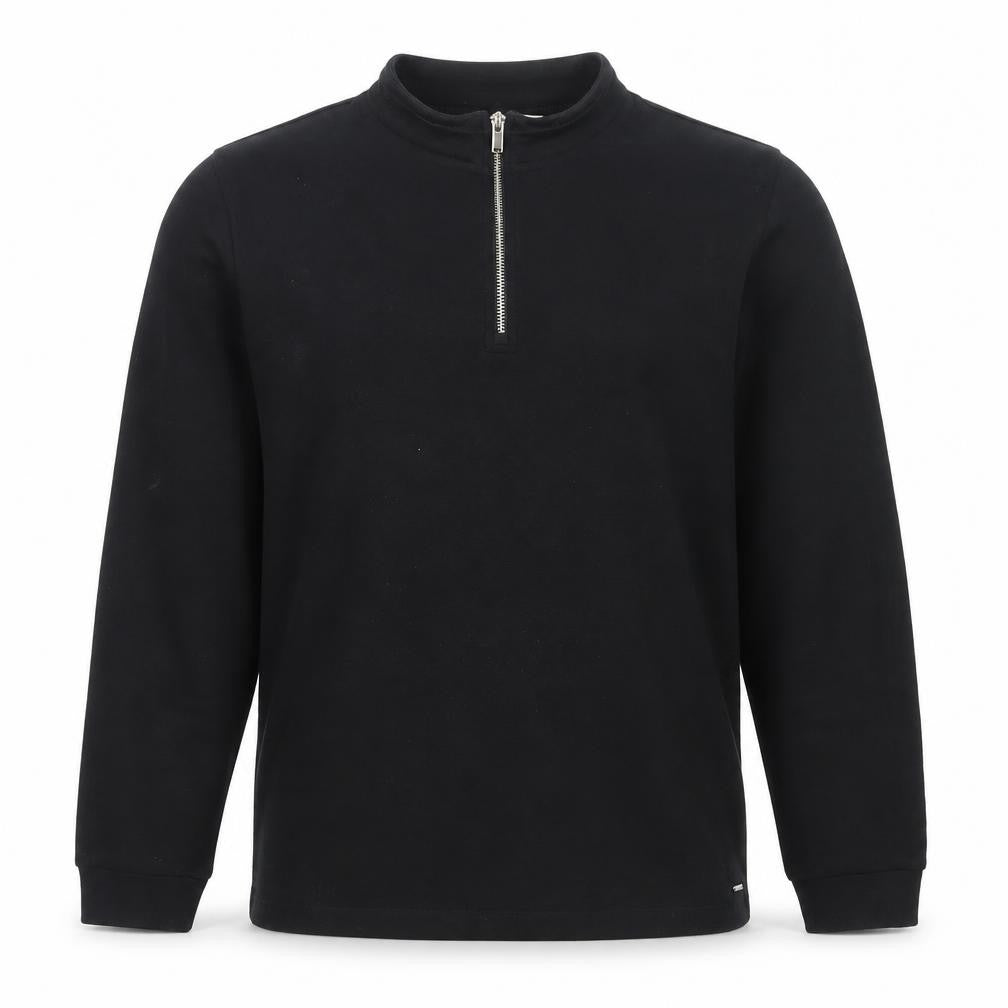 Marks and Spencer Autograph Men's Black L 1/2 Zip Fleece Sweatshirt