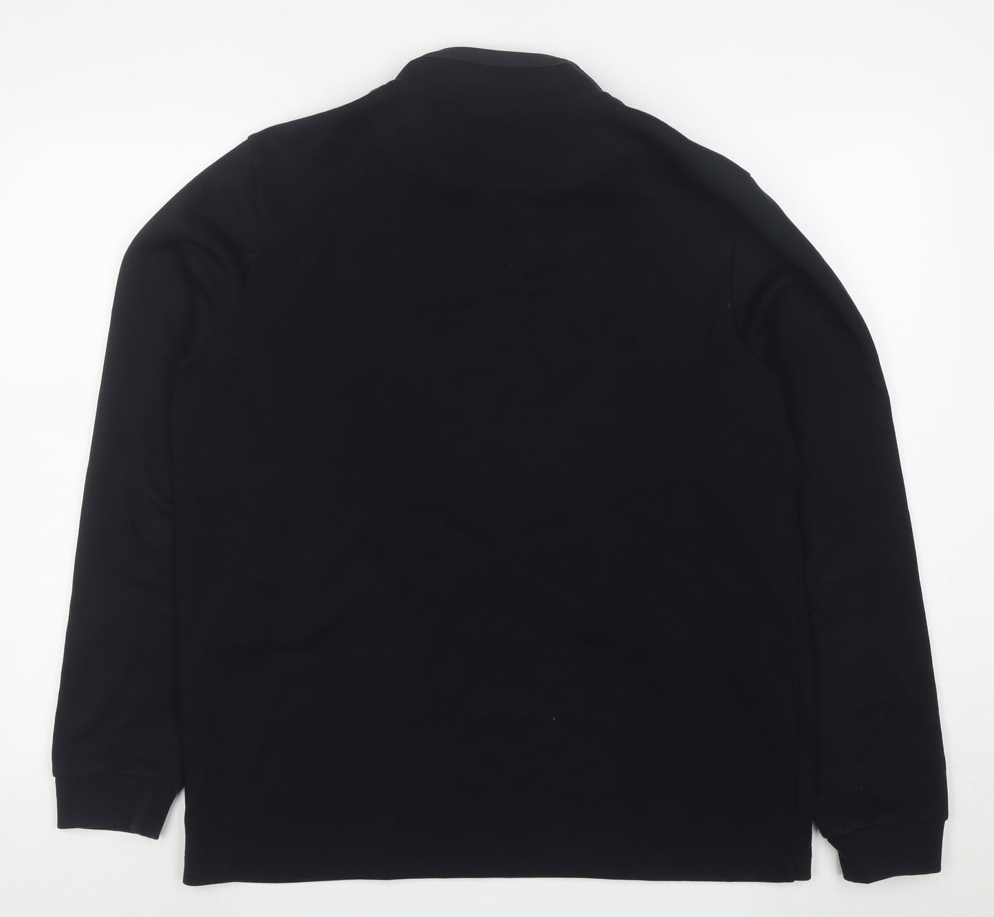 Marks and Spencer Autograph Men's Black L 1/2 Zip Fleece Sweatshirt