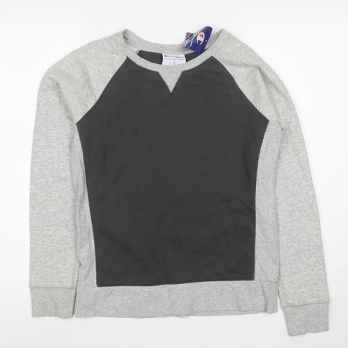 Champion Men's Grey Small Pullover Sweatshirt Regular Fit