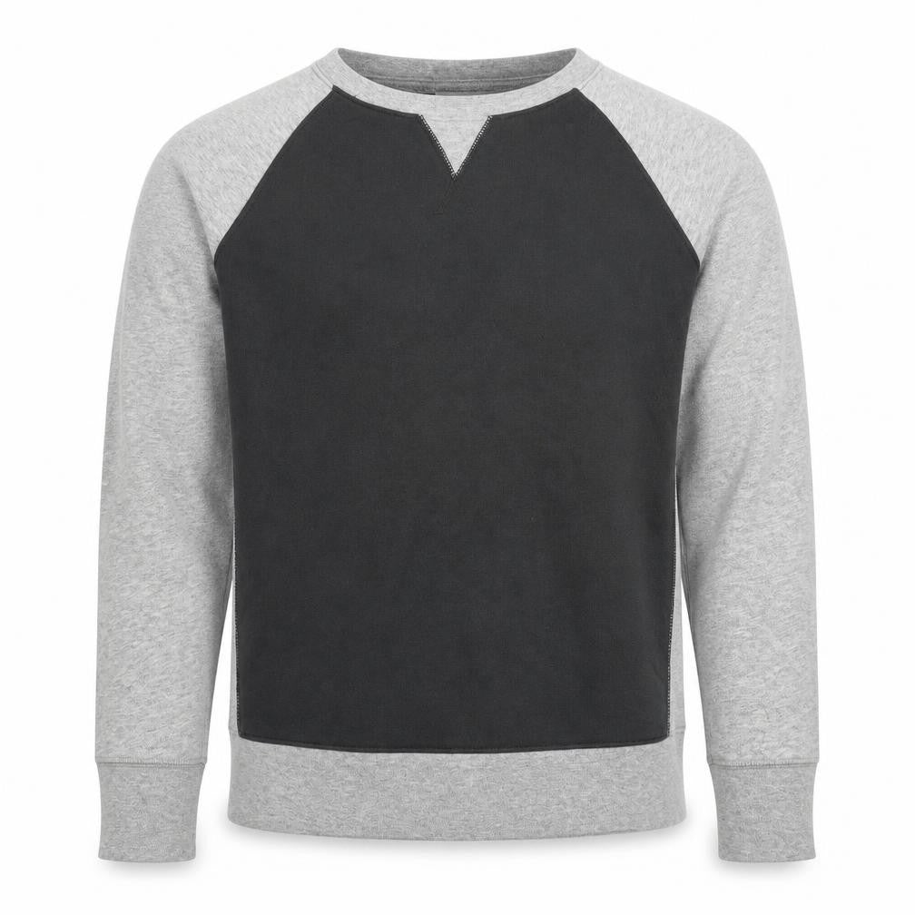 Front view of Champion Men's Grey Small Pullover Sweatshirt Regular Fit