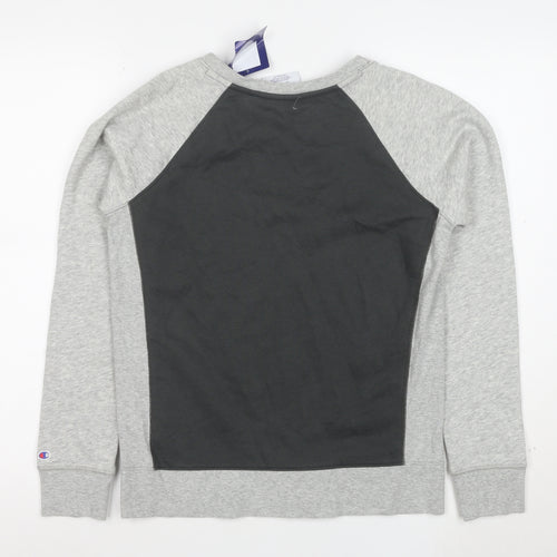 Champion Men's Grey Small Pullover Sweatshirt Regular Fit