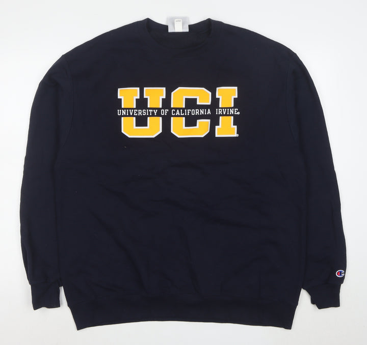 Champion Men's Blue XL Pullover Sweatshirt UCI Logo Crew Neck