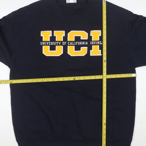 Champion Men's Blue XL Pullover Sweatshirt UCI Logo Crew Neck