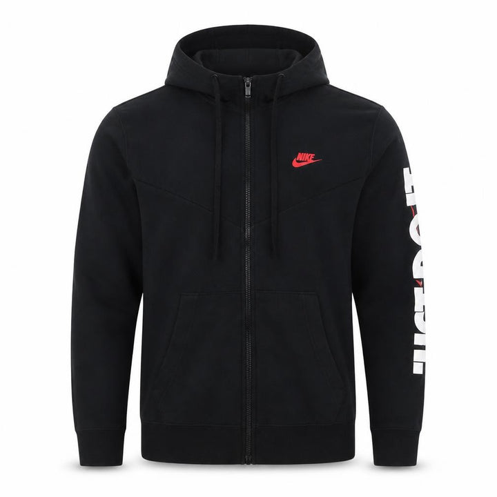 Nike Men's Black Full Zip Hoodie Medium Sportswear