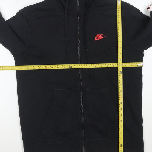 Nike Men's Black Full Zip Hoodie Medium Sportswear