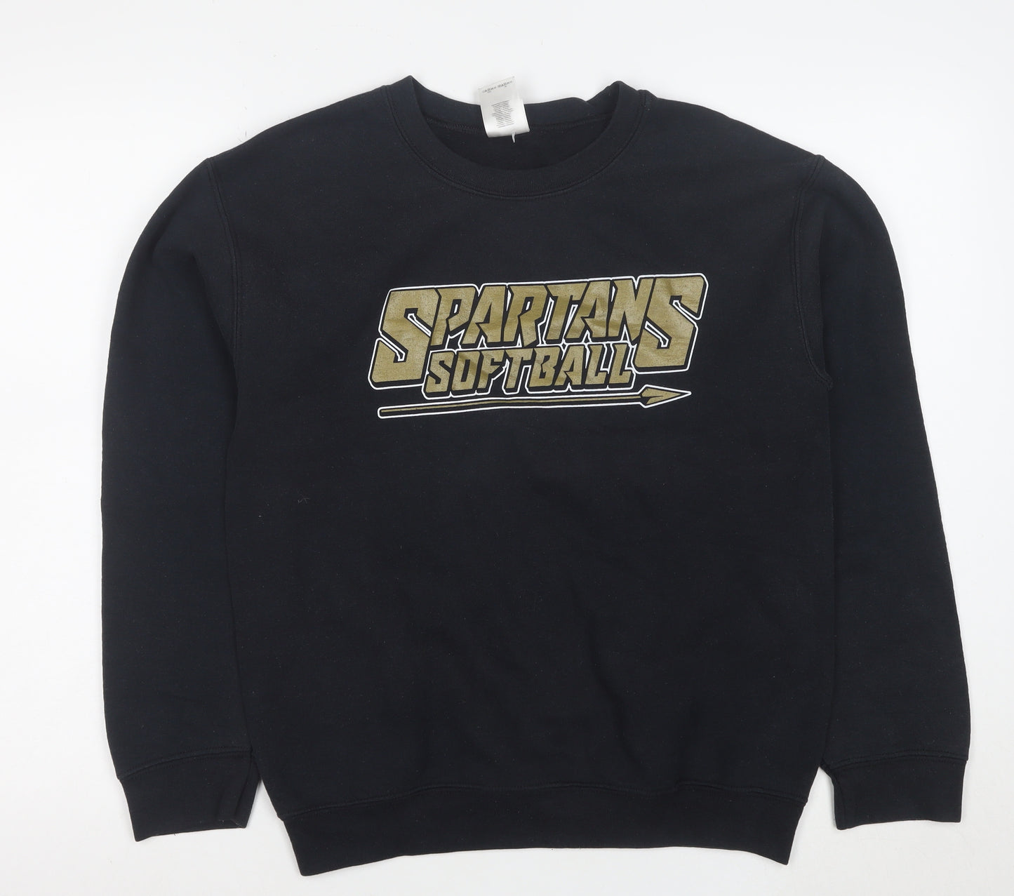 Gildan Men's Black Spartans Softball Sweatshirt Size S Pullover