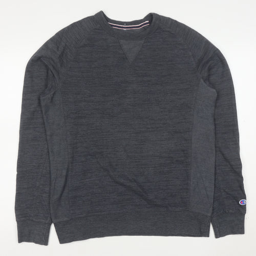 Champion Men's Grey Medium Crew Neck Pullover Sweatshirt