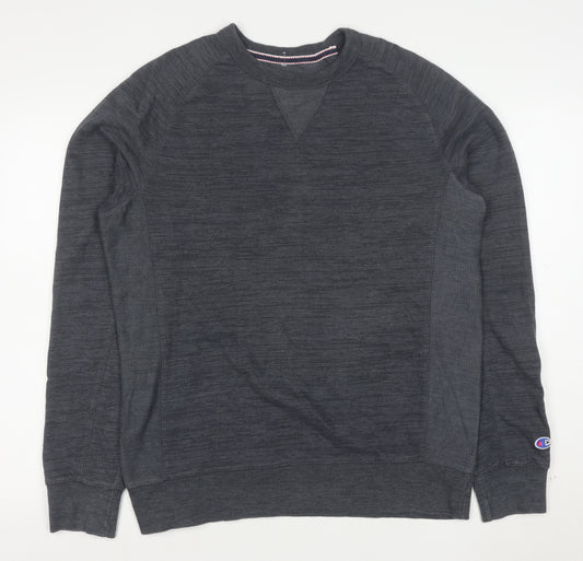 Champion Men's Grey Medium Crew Neck Pullover Sweatshirt