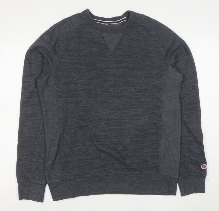 Champion Men's Grey Medium Crew Neck Pullover Sweatshirt