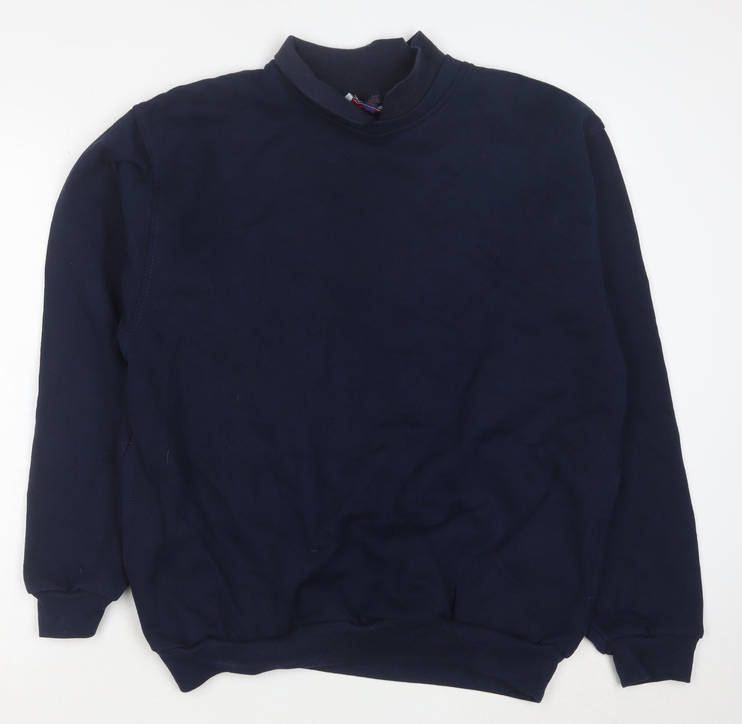 USTA Men's Blue Pullover Sweatshirt M Crew Neck Fleece Vintage