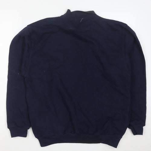 USTA Men's Blue Pullover Sweatshirt M Crew Neck Fleece Vintage