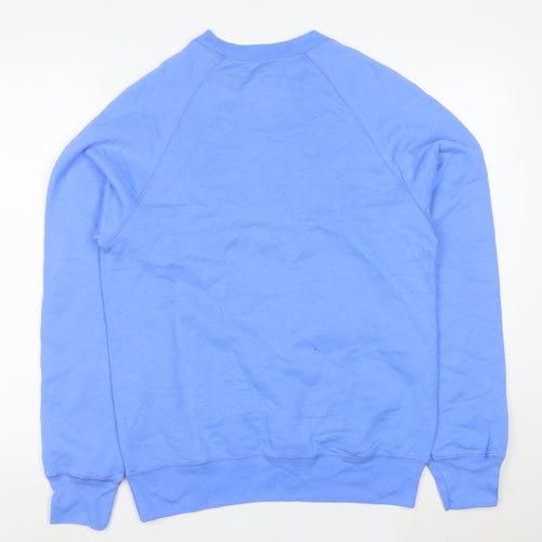 Hanes Men's Blue Pullover Crew Neck Sweatshirt Size S