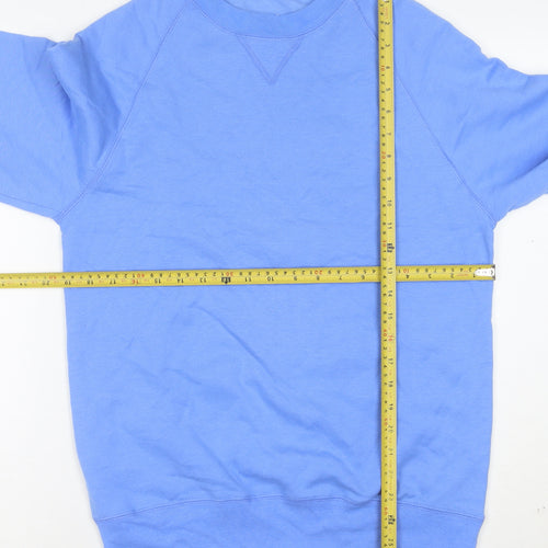Hanes Men's Blue Pullover Crew Neck Sweatshirt Size S