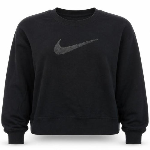 Nike Womens Black L Crew Neck Pullover Sweatshirt