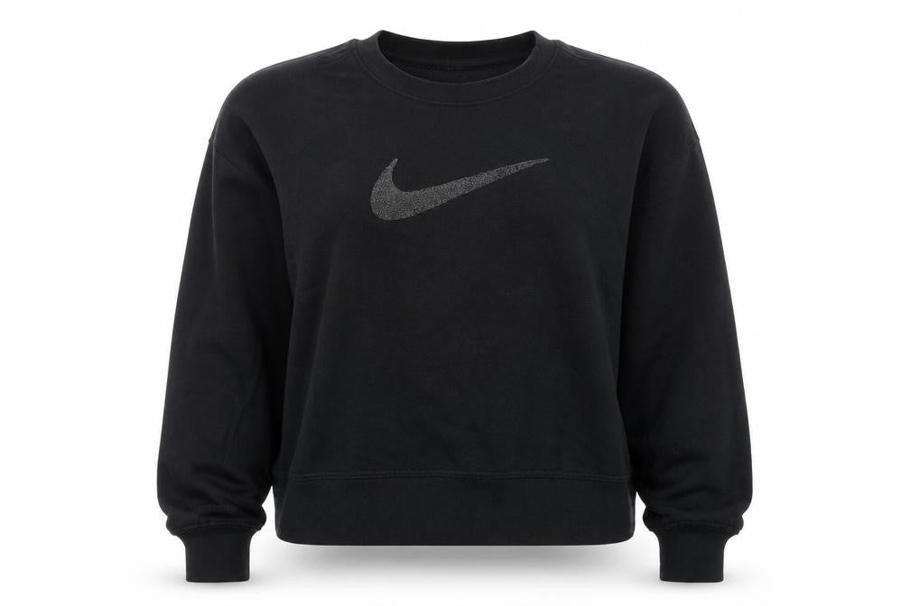 Nike Womens Black L Crew Neck Pullover Sweatshirt
