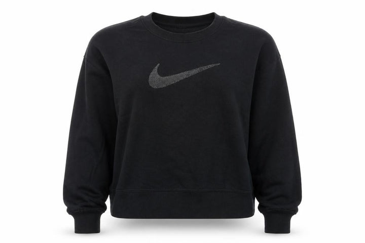 Nike Womens Black L Crew Neck Pullover Sweatshirt