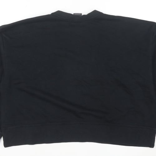 Nike Womens Black L Crew Neck Pullover Sweatshirt