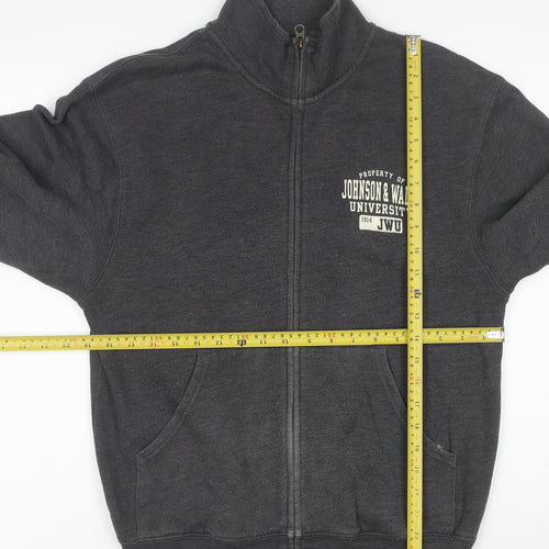 Jansport Men's Grey Full Zip University Sweatshirt S