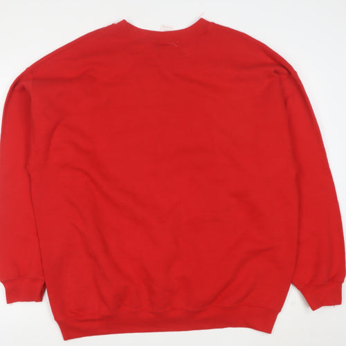 Gildan Men Red XL Heavyweight Winterset Iowa Graphic Sweatshirt