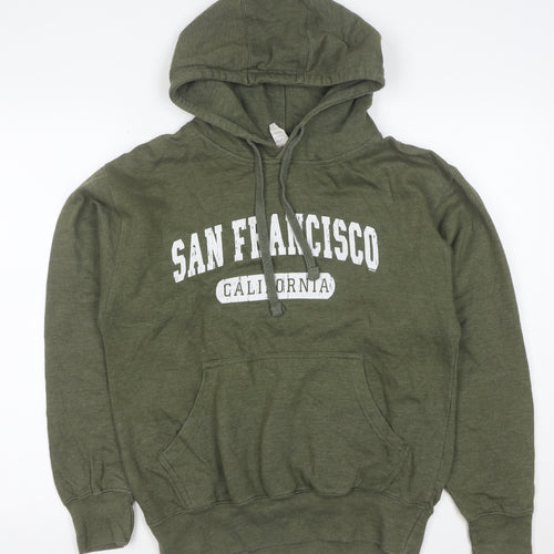 Smart Mens Green San Francisco Pullover Hoodie Size L