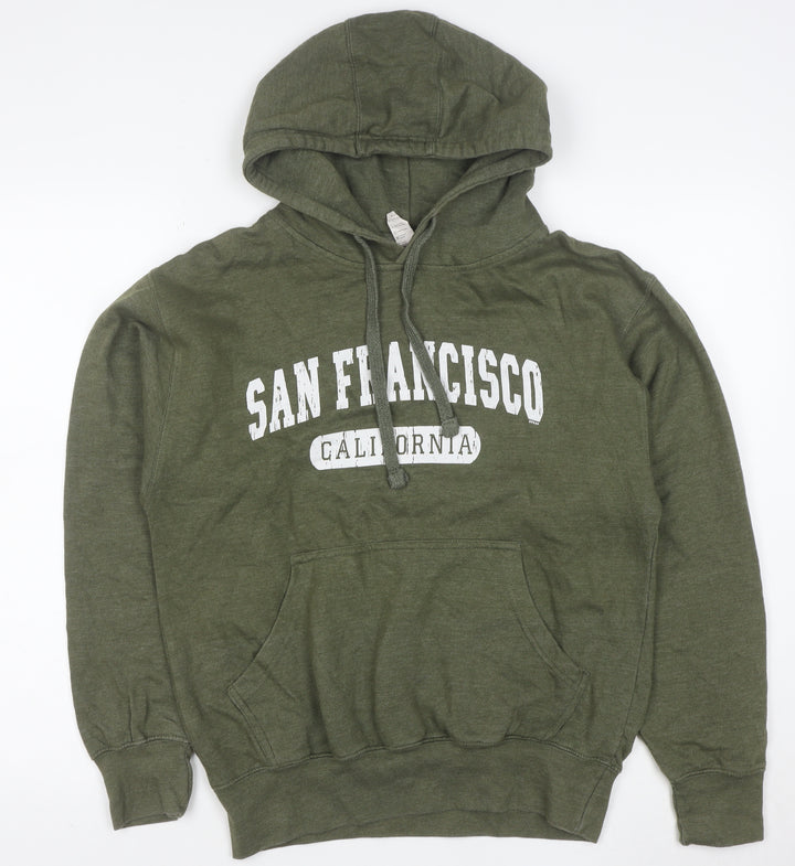 Smart Mens Green San Francisco Pullover Hoodie Size L