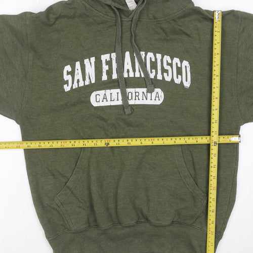 Smart Mens Green San Francisco Pullover Hoodie Size L