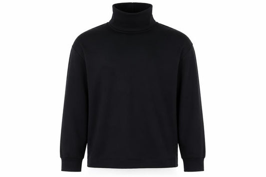 Front view of Nike Men's Black S High Neck Zip Detail Sports Sweatshirt