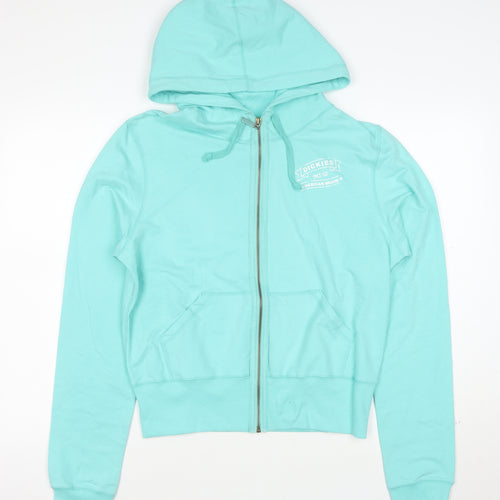 Dickies Women Mint Green Full Zip Hoodie XXL Cotton Blend