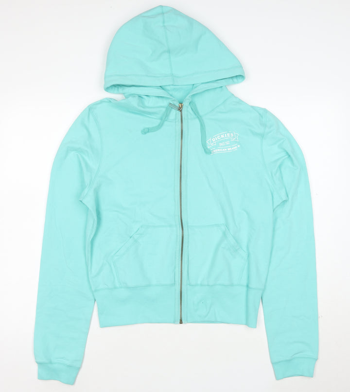 Dickies Women Mint Green Full Zip Hoodie XXL Cotton Blend