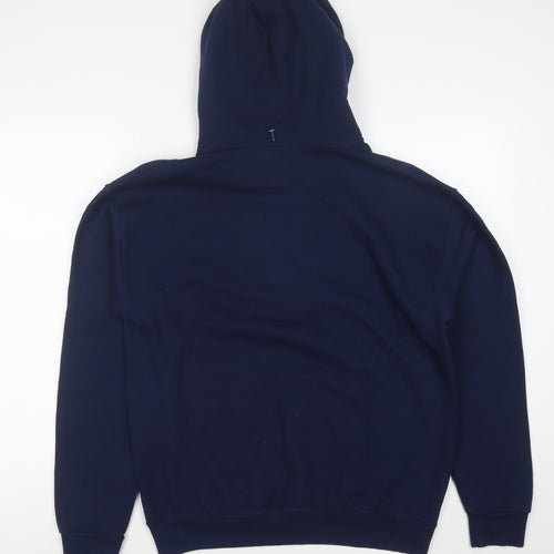 Jerzees Men's Blue Santa Monica College Pullover Hoodie Medium