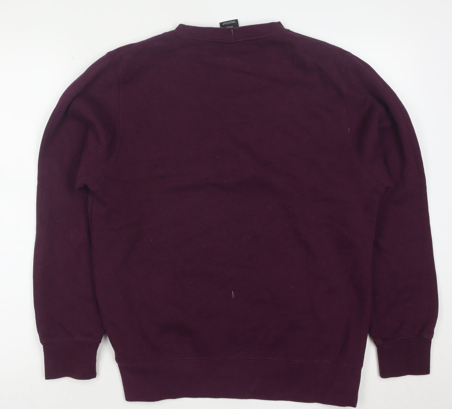 Stussy Men's Purple Crew Neck Sweatshirt Small Camo S Graphic Pullover