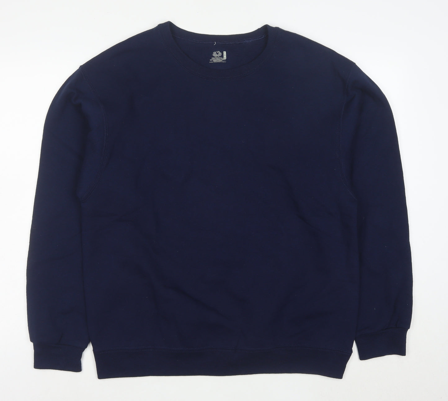 Fruit of the Loom Men's Navy Blue L Pullover Crew Neck Sweatshirt