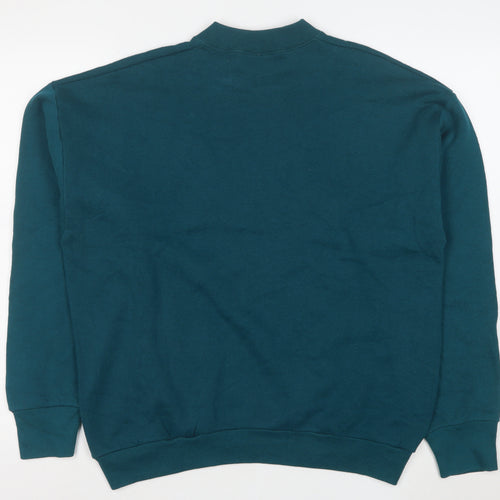 Fruit of the Loom Men's Green Pullover Fleece Sweatshirt Size L