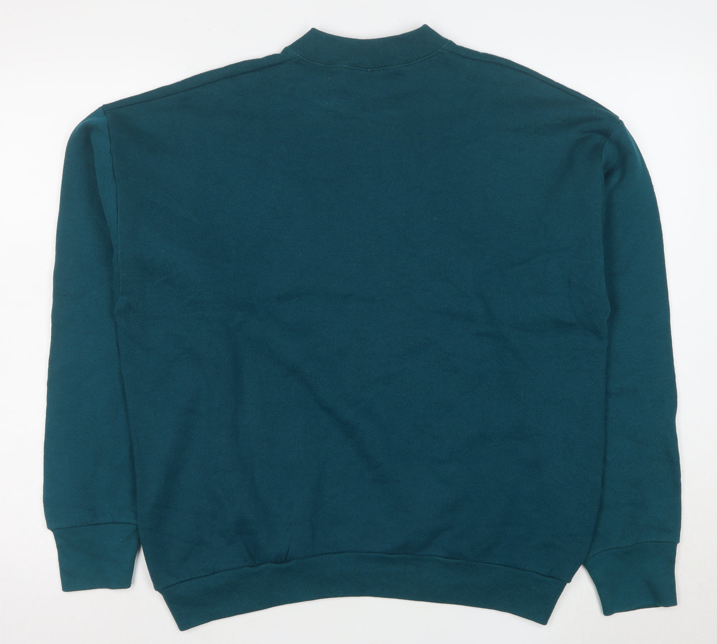 Fruit of the Loom Men's Green Pullover Fleece Sweatshirt Size L