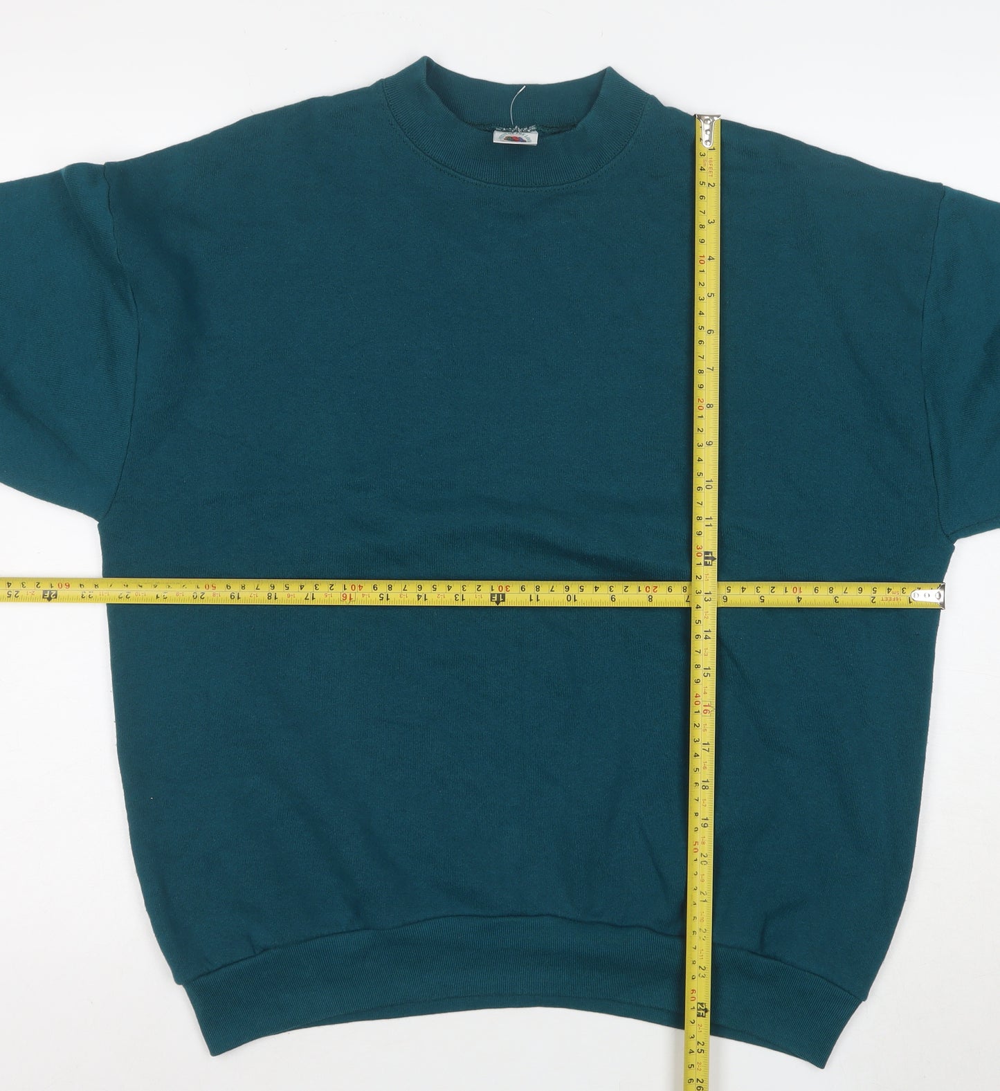 Fruit of the Loom Men's Green Pullover Fleece Sweatshirt Size L
