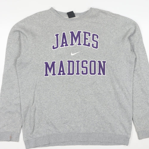 Nike Men’s Grey James Madison Pullover Sweatshirt L