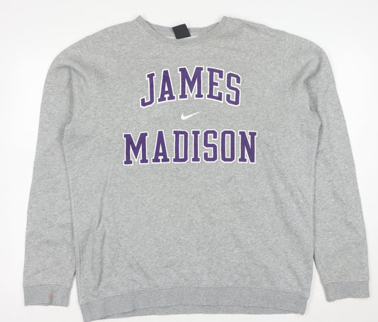 Nike Men’s Grey James Madison Pullover Sweatshirt L