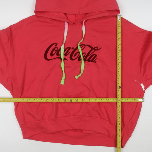 Coca-Cola Women's Red Hooded Pullover Sweatshirt XXL