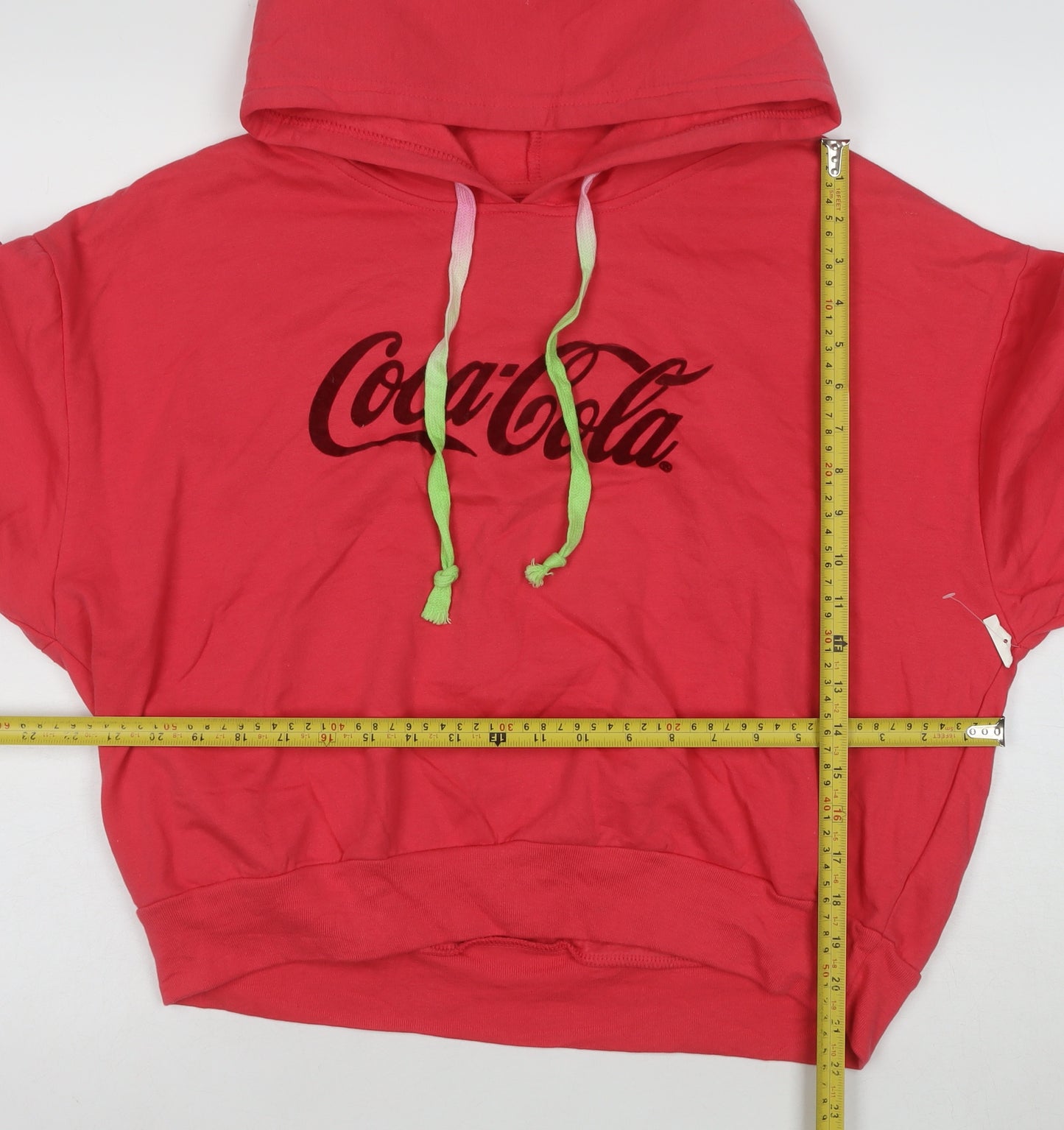 Coca-Cola Women's Red Hooded Pullover Sweatshirt XXL